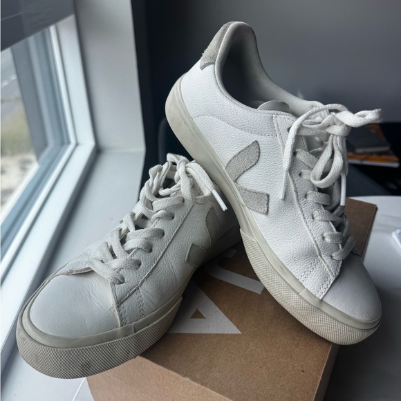 Veja Off-White Canvas Sneakers - Picture 3 of 8